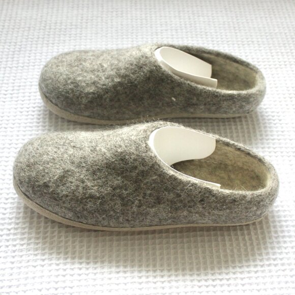 NWT Heather Grey Nootkas Slippers Newport Wool House Shoe 6.5 US / 37 UK - Picture 8 of 10